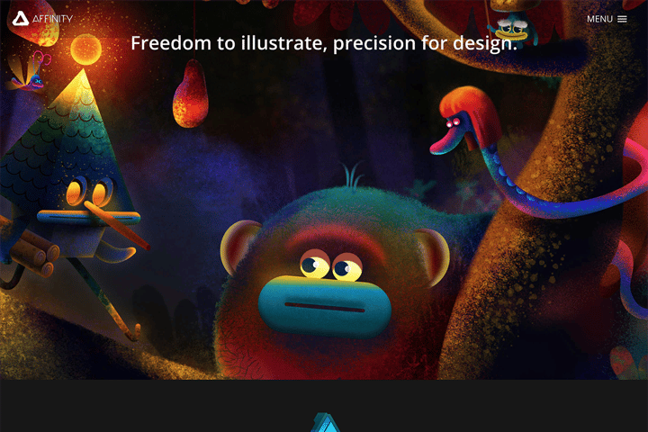 Affinity Designer website preview